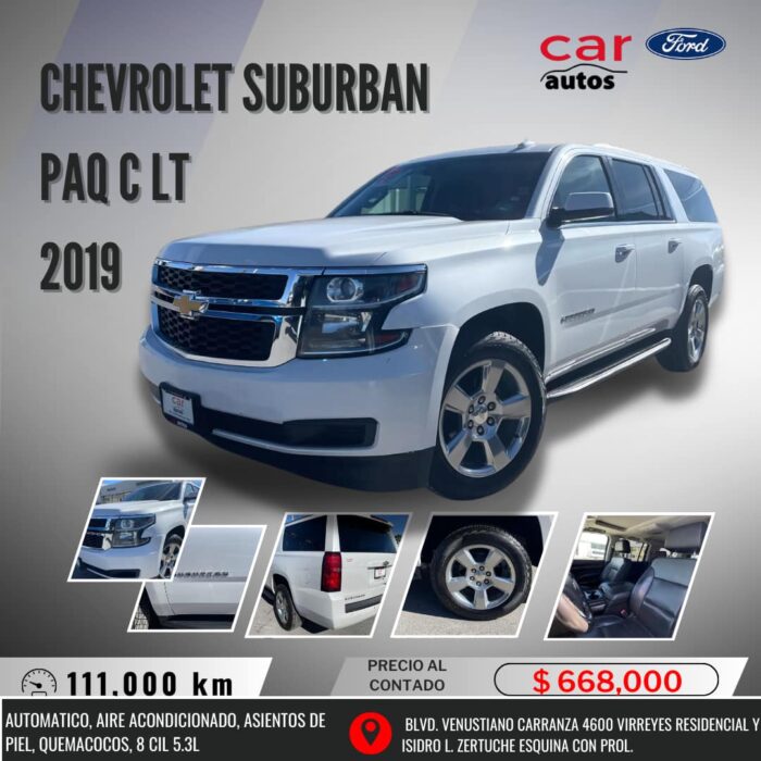 CHEVROLET SUBURBAN PAQ C LT 2019 Imagen de la galería